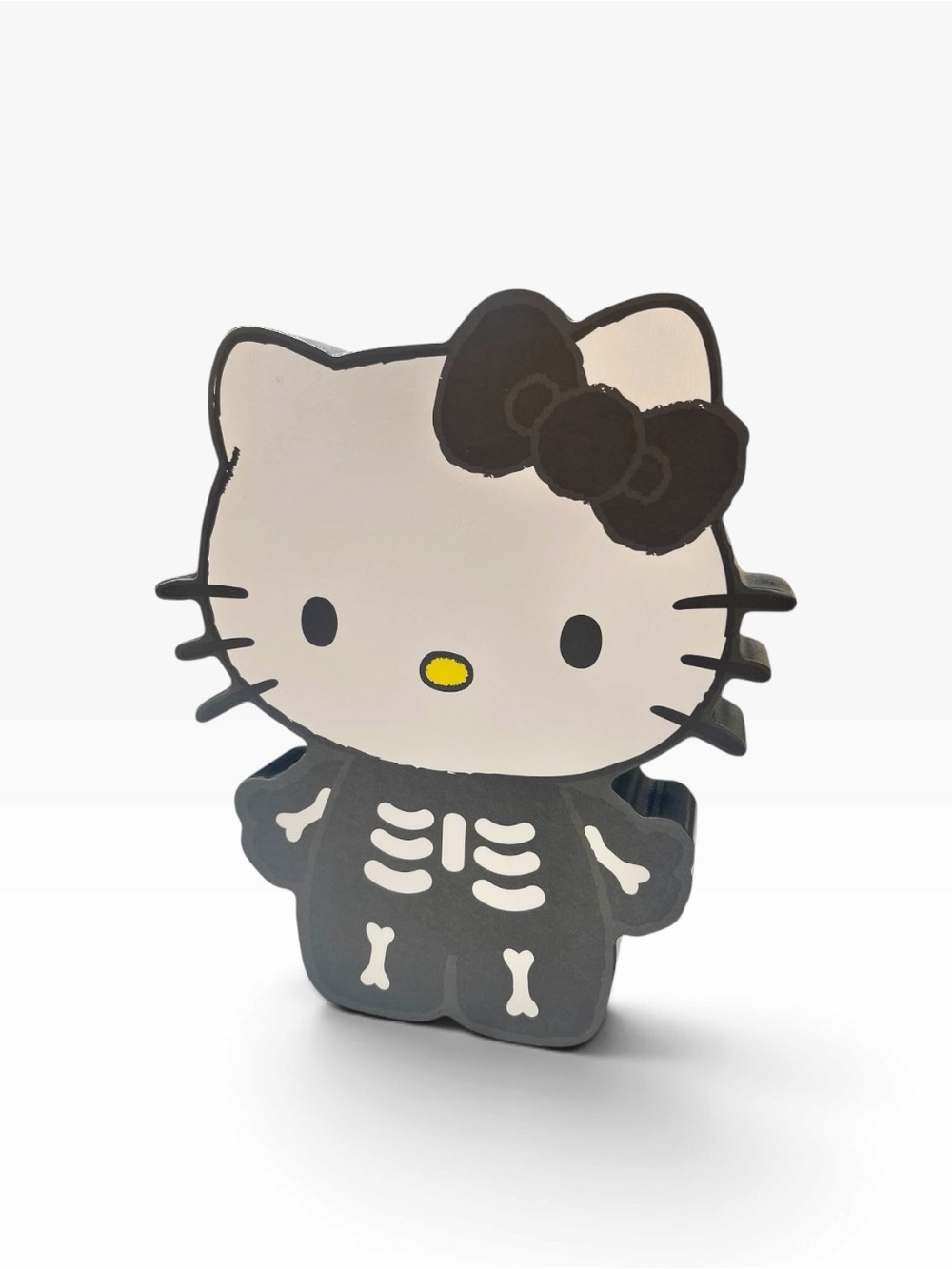 Sanrio Hello Kitty Halloween Skeleton Wood Plaque Sign